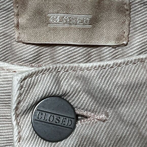 Anthropologie CLOSED Jamie High Waist Straight Leg Jeans LIGHT PEACH Size 26 - Picture 5 of 10